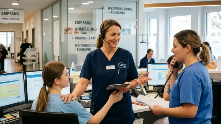Weiterbildung für Führungskräfte in Arztpraxen und MVZ.